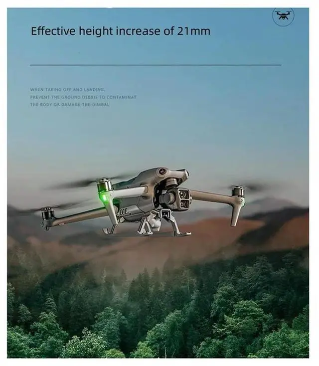 Alt view image 4 of 4 - STARTRC For Air3 Elevated Landing Gear Protection Anti Drop Cushioning Training Legs Drone Accessories-N33R