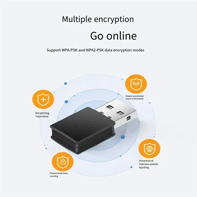 Main image of 2 In 1 USB Wifi Bluetooth Adapter 600Mbps Dual Band 2.4G/5Ghz Wi-Fi 5 Dongle High-Speed Wireless Network Card For Lapt