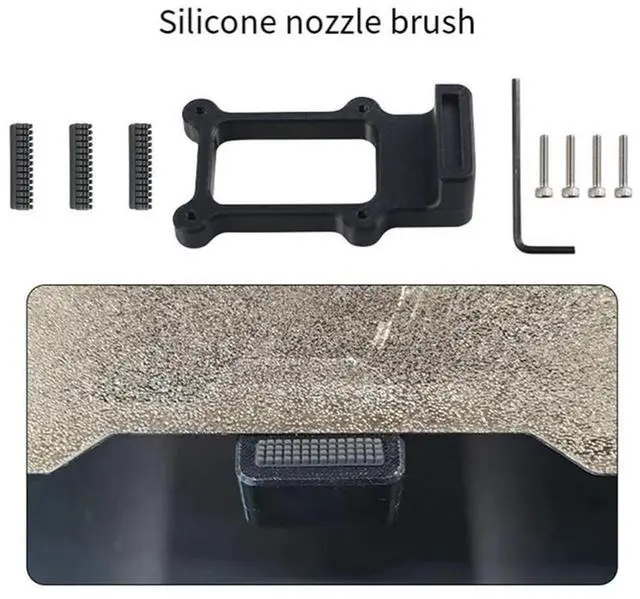 Alt view image 2 of 4 - 3D Printer Part Nozzle Brush For Prusa XL Nozzle Cleaning Wiper Silicone Brush Extruder Nozzle Wipe Kit With Print Par
