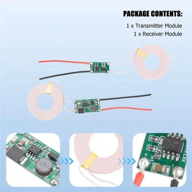 Alt view image 3 of 7 - Ageryu 5V2A Wireless Power Module Wireless Charging Transmitter And Receiver Circuit Board Multifunctional Convenient Module Durable-N3
