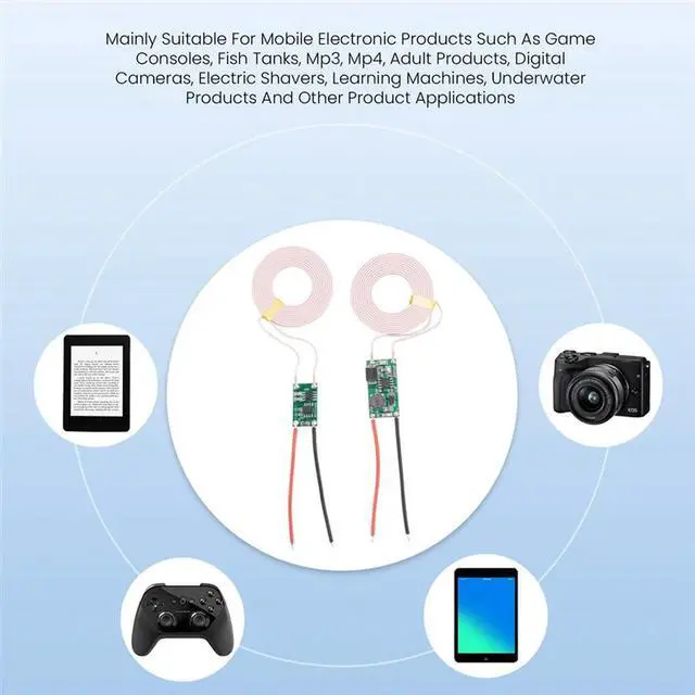 Alt view image 4 of 7 - Ageryu 5V2A Wireless Power Module Wireless Charging Transmitter And Receiver Circuit Board Multifunctional Convenient Module Durable-N3