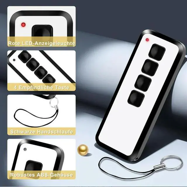 Main image of Ageryu Garage Door Remote Control For Novoferm Novotron 524,522,504 MAX43-4,514 MIX43-4,433.92Mhz Tor Handheld Transmitter-N33R