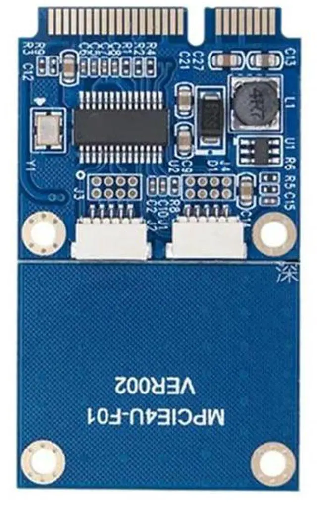 Alt view image 3 of 4 - Ageryu PCI-E Expansion Card MINI PCI-E To Dual-Port USB2.0 Adapter Card For Motherboard Or Laptop With MINI PCIE Interface-N33R