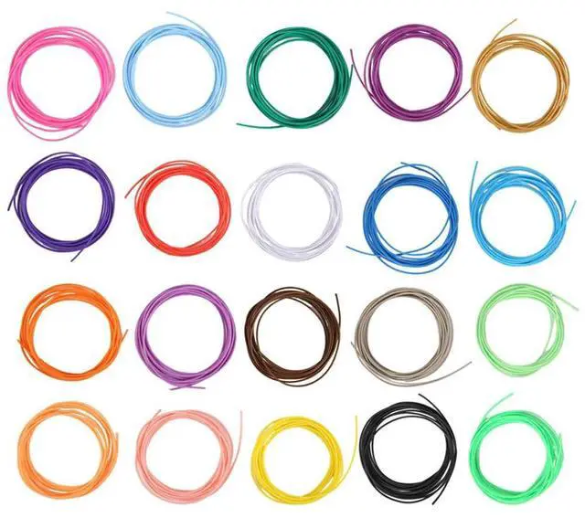 Alt view image 2 of 4 - Ageryu 3D Printing Pen PCL Filament Refills 1.75Mm, Pack Of 20 Random Color, Low Melting Temp Of 70, Gifts For Kids (200 FT)-N33R