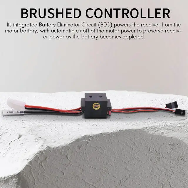 Alt view image 2 of 4 - Ageryu Rc ESC 320A 6-12V Brushed ESC Speed Controller With 2A BEC For RC Boat U6L5-N33R