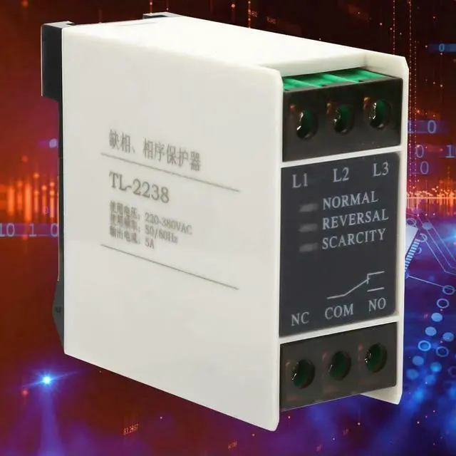 Alt view image 2 of 3 - Ageryu Phase Failure Phase Sequence Protection Relay TL-2238-N33R