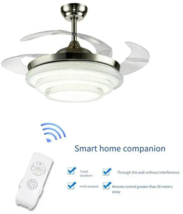 Alt view image 7 of 7 - Ageryu Workmanshipp-Ceiling Fan Lamp Remote Control Kit Adjusted Wind Speed Transmitter Receiver 110V White&Black 1Set