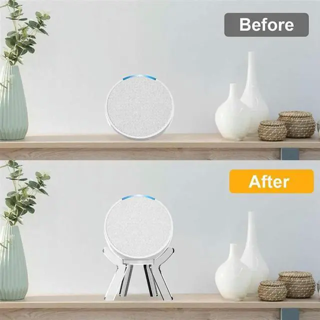 Alt view image 4 of 4 - Ageryu 1 PCS Acrylic Audio Speaker Bracket Desk Speaker Stand For Amazon Echo Transparent-N33R