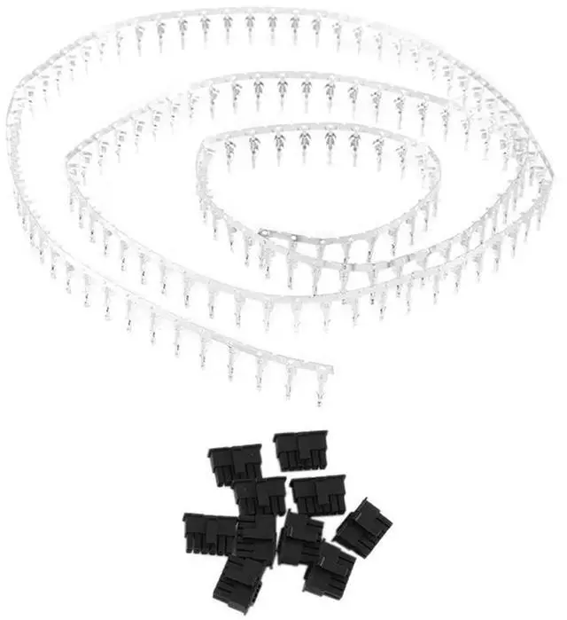 Alt view image 3 of 4 - Ageryu 10Pcs Pcie 5.0 12VHPWR 16Pin 12+4Pin Male GPU Power Cable Connector With Terminal Pins-N33R