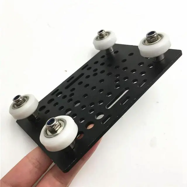 Alt view image 2 of 4 - V-Slot Gantry Set 20-80Mm Gantry Plate For Profiles Vslot Plate Kits Gantry Plat 3D Printer Accessories With Black Whe