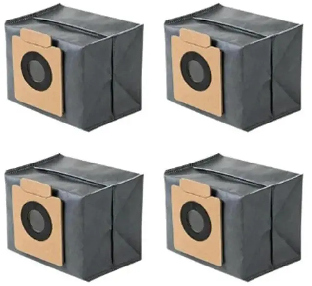 Alt view image 3 of 4 - Ageryu 4PCS Dust Bags For Eufy Clean X8 Pro Self-Empty Station Robot Vacuum Cleaning Replacement Spare Parts Trash Bag-N33R