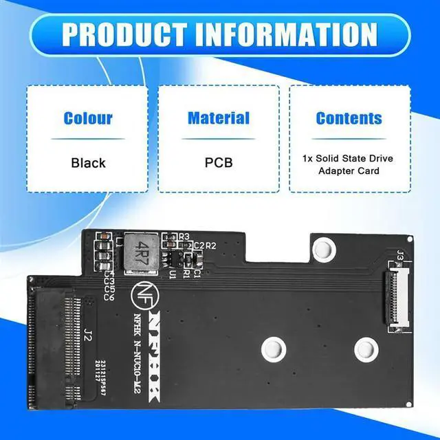 Alt view image 2 of 4 - Solid State Drive Adapter Card MINI PCIE To MSATA SSD Adapter Card For Nuc10i3fnb Nuc10i5fnb Nuc10i7fnb