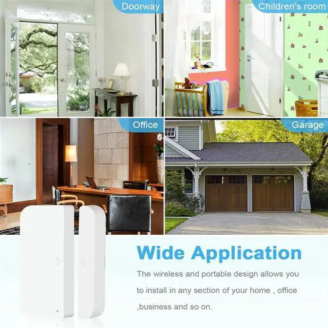 Alt view image 4 of 4 - Ageryu Tuya Smart Door Sensor Switch Handle Window Alarm Support Voice Control By Google Home And Alexa-N33R