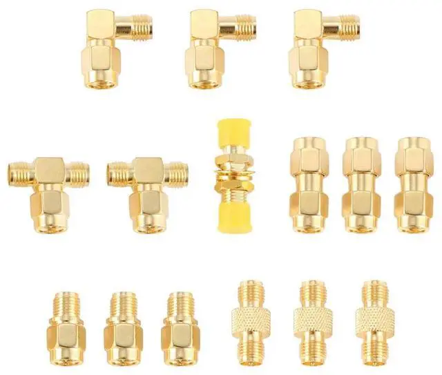 Alt view image 3 of 4 - 15 Type RF Antenna Adapter Kit SMA Connector SMA Male Female Converter For Wifi Antenna Extension Cable Goggles Antenna-N33R
