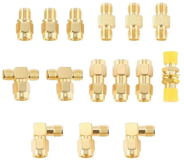 Alt view image 4 of 4 - 15 Type RF Antenna Adapter Kit SMA Connector SMA Male Female Converter For Wifi Antenna Extension Cable Goggles Antenna-N33R