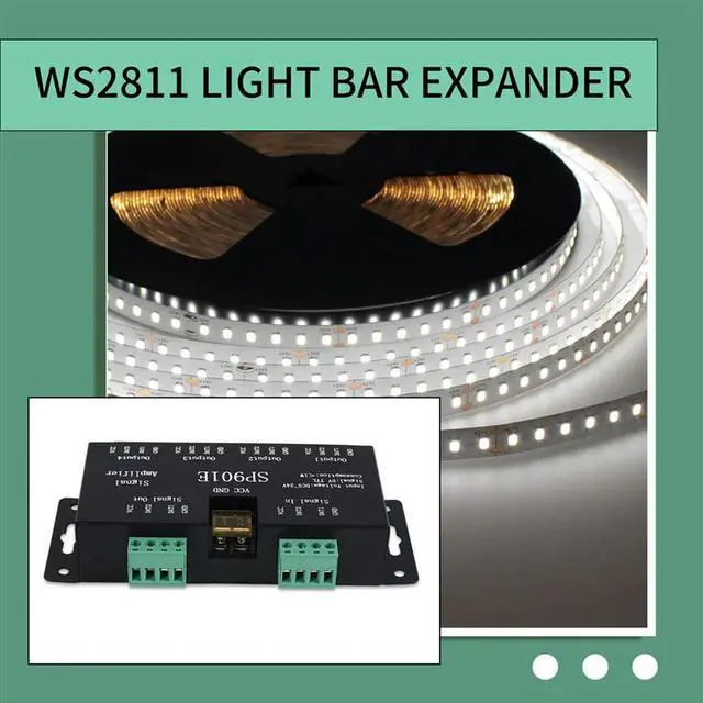 Alt view image 4 of 4 - SP901E LED Pixel WS2812B WS2811 SPI Signal Amplifier Repeater For WS2813 SK6812 WS2815 WS2801 SK9822 Etc All The RGB-N33R