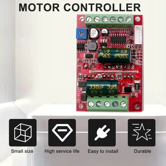 Alt view image 5 of 7 - Ageryu DC 6-60V 400W BLDC Three Phase DC Brushless Motor Controller PWM Hall Motor Control Driver Board 12V 48V-N33R