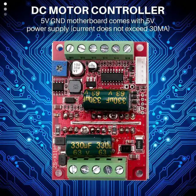 Alt view image 6 of 7 - Ageryu DC 6-60V 400W BLDC Three Phase DC Brushless Motor Controller PWM Hall Motor Control Driver Board 12V 48V-N33R