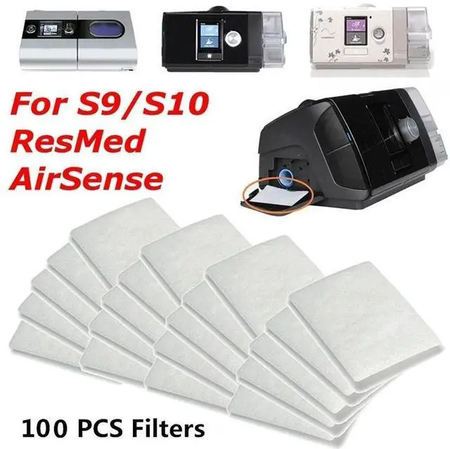 Alt view image 4 of 4 - 100Pcs S9/S10 CPAP Disposable Universal Replacement Filters For Resmed Airsense-N33R