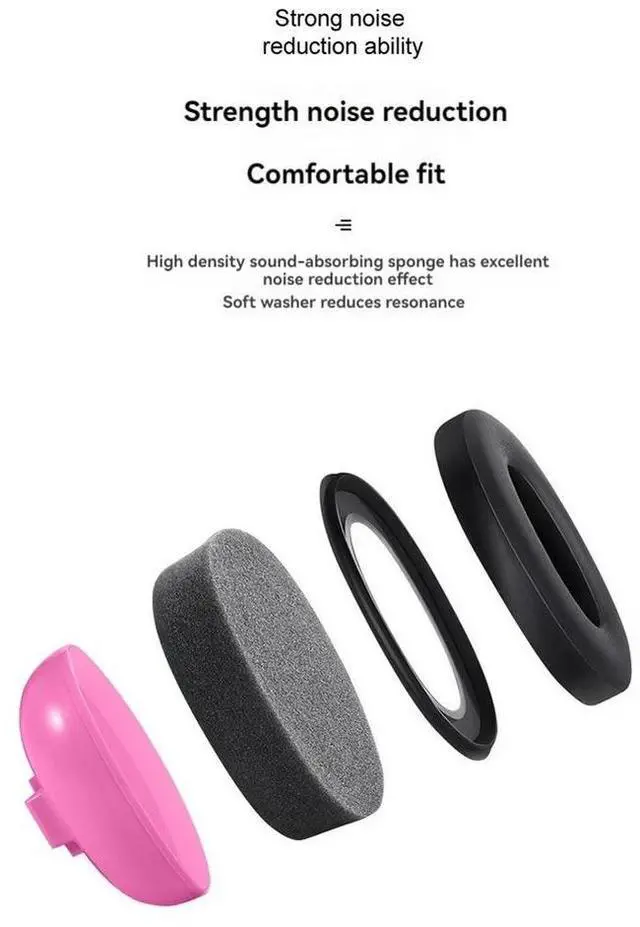 Alt view image 4 of 4 - Baby Headphones Baby Noise Cancelling Headphones For Ages 0-24 Months Baby Ear Protection-N33R