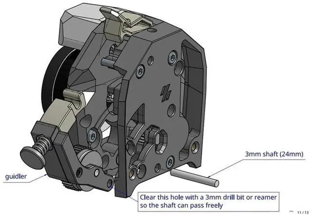 Alt view image 5 of 7 - Ageryu For HGX LITE Extruder Gear Set Large Gear Clockwork2 Hardened Steel+PA66 HRC60 Gears For 3D Printer VORON2.4 Gear Set
