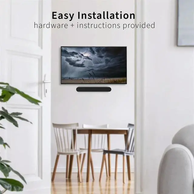 Alt view image 4 of 4 - N33R_Soundbar Mount for Sonos Ray, Floating Wall Mounting Bracket