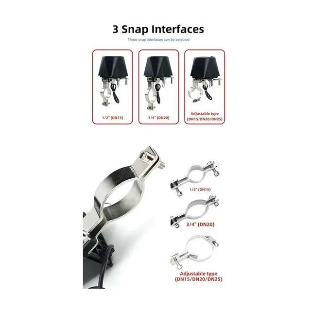 Alt view image 3 of 4 - Electric Automatic Gas Pipeline Manipulator Valve 12V Shutoff Cut Off Ball Valve DN15 DN20 DN25 For Gas Water Alarm (A)-N33R