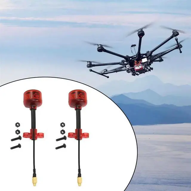 Alt view image 2 of 4 - 2PCS FPV Antenna 5.8G MMCX RHCP Antenna VTX VRX Antenna Long Range Antenna Adapter For RC FPV Drone Goggles-N33R