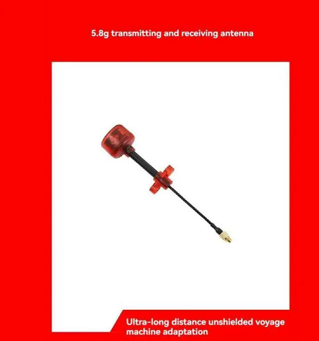 Alt view image 4 of 4 - 2PCS FPV Antenna 5.8G MMCX RHCP Antenna VTX VRX Antenna Long Range Antenna Adapter For RC FPV Drone Goggles-N33R