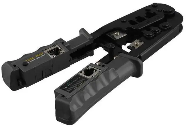 Alt view image 2 of 4 - RJ45 Crimper Network Lan Cable Tester Cutting Tool For Cat7 Cat6 Cat5 RJ11 RJ12 RJ45 Crimper Metal Clip-N33R