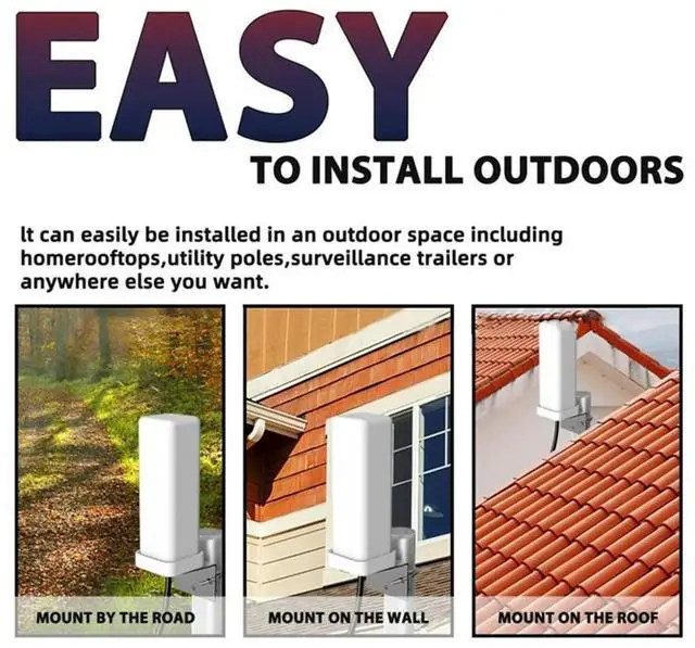 Main image of Outdoor Digital TV Antenna Outdoor High Definition Digital Smart TV 4K 1080P ATSC Amplifier TV Antenna, Durable-N33