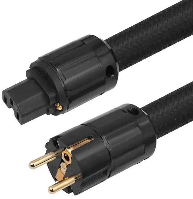 Alt view image 3 of 4 - 12AWG Hifi Power Cable, Hifi Power Cable EU Power Cable, 250V/15A For Speakers, Subwoofer, Turntable, Amplifier-N33R