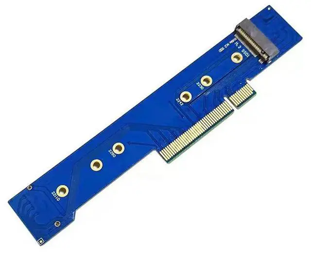 Alt view image 4 of 4 - Adapter Card For 1U Chassis Pcie 3.0 4.0 X8 To 2 Pcs Nvme M.2 NGFF SSD Splitter Card Adapter Card-N33R