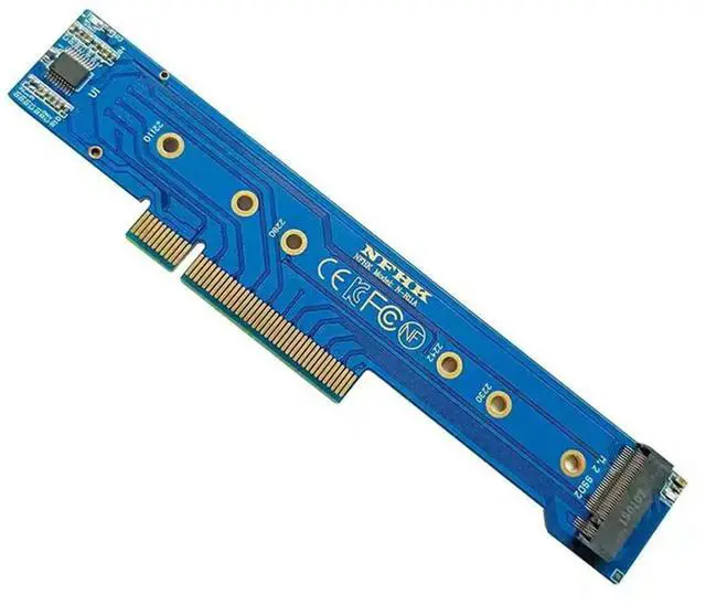 Alt view image 2 of 4 - Adapter Card For 1U Chassis Pcie 3.0 4.0 X8 To 2 Pcs Nvme M.2 NGFF SSD Splitter Card Adapter Card-N33R