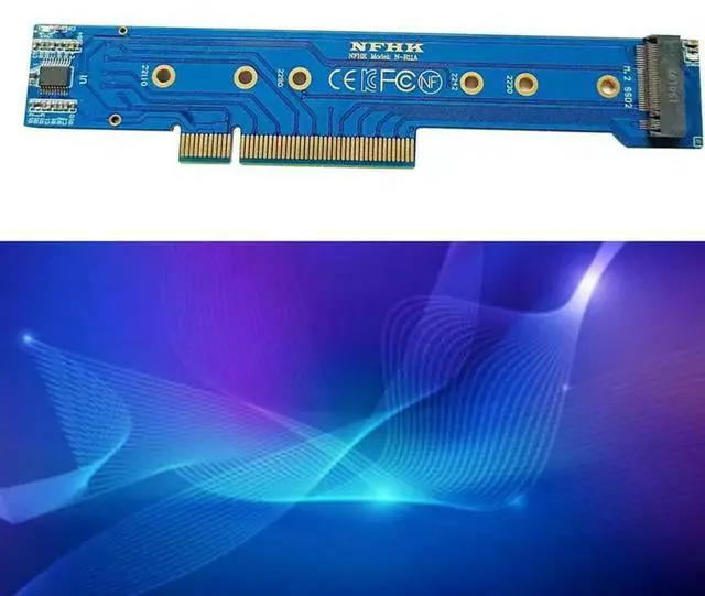 Main image of Adapter Card For 1U Chassis Pcie 3.0 4.0 X8 To 2 Pcs Nvme M.2 NGFF SSD Splitter Card Adapter Card-N33R