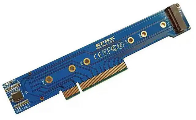 Alt view image 3 of 4 - Adapter Card For 1U Chassis Pcie 3.0 4.0 X8 To 2 Pcs Nvme M.2 NGFF SSD Splitter Card Adapter Card-N33R