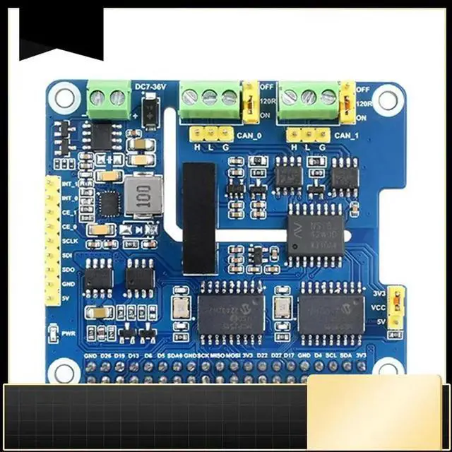 Alt view image 5 of 7 - Ageryu For Raspberry Pi 2CH Isolated CAN Expansion HAT MCP2515 7-36V For Raspberry Pi Series/Jetson Nano-N33R