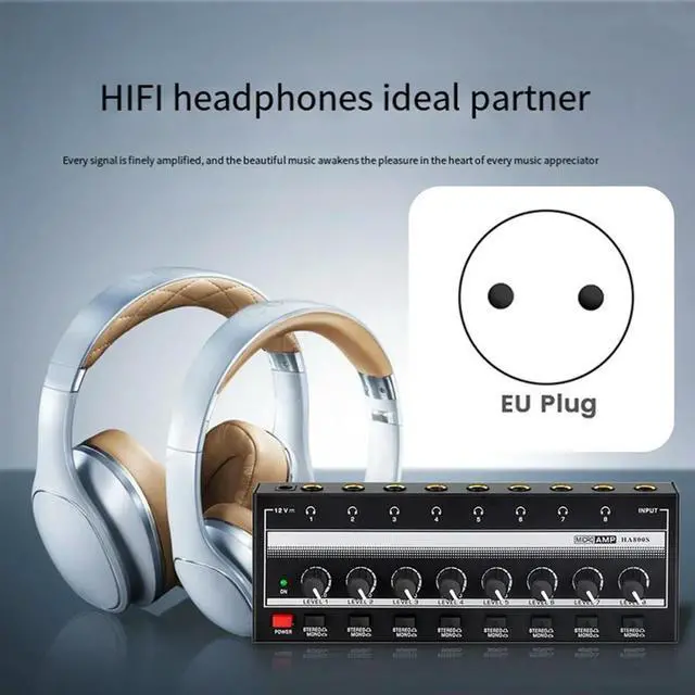 Alt view image 4 of 4 - HA800S Ultra Compact Audio Amplifier Stereo Switching Power Amplifier Easy Install EU Plug-N33R