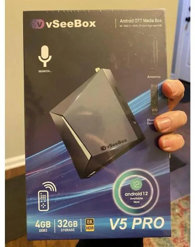 Alt view image 4 of 4 - Vseebox V5 Pro Quad Core 4GB 64GB 8K Ultra HD Android 14 TV