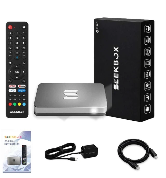 Main image of Seekbox S3 Pro Streaming Media Player same like vsee & super box VOD and Live