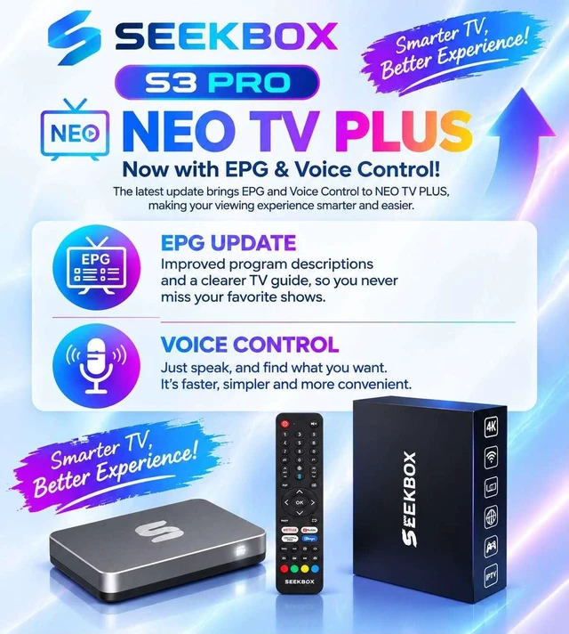 Alt view image 2 of 5 - Seekbox S3 Pro Streaming Media Player same like vsee & super box VOD and Live