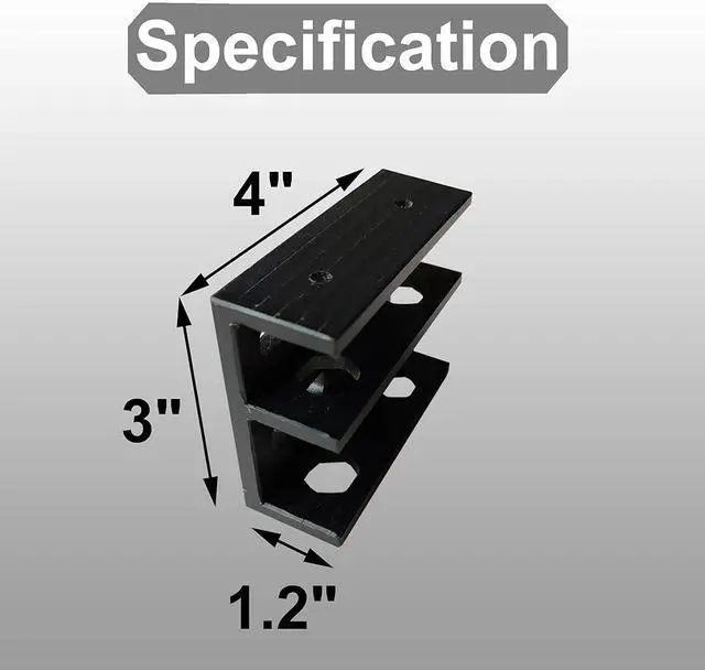 Alt view image 5 of 6 - PIAOLGYI Under Desk Double Decker Laptop Holder Mount with Screw, Under Desk Laptop Mount Bracket, Add On Under Table Keyboard Storage (3 Pcs)