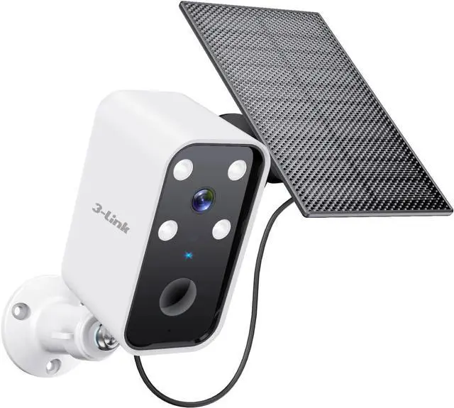 Main image of Solar Camera Outdoor Wireless, Battery Security Cameras with Solar Panel for Home Security, Motion Detection, Night Vision, Alexa, 2.4G Wi-Fi Only, Only Event Recording