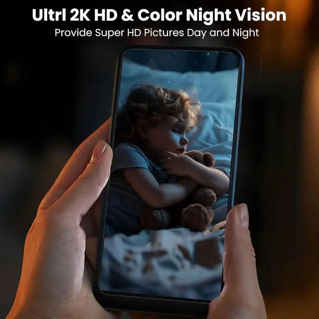 Alt view image 3 of 7 - 2025 Upgraded 2K Security Cameras Wireless Outdoor, Free Cloud Storage, 1-6 Months Battery Life, Waterproof, 2-Way Talk, AI Motion Detection Spotlight Siren Alarm Cameras for Home Security