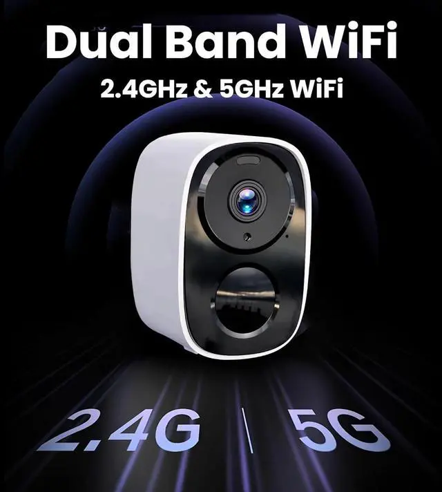 Alt view image 6 of 7 - 2025 Upgraded 2K Security Cameras Wireless Outdoor, Free Cloud Storage, 1-6 Months Battery Life, Waterproof, 2-Way Talk, AI Motion Detection Spotlight Siren Alarm Cameras for Home Security