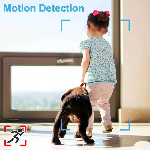 Alt view image 4 of 5 - 64GB Home Security Camera, 1080P Surveillance Camera, Indoor Camera with 10000mAh Battery, Night Vision, Motion Detection