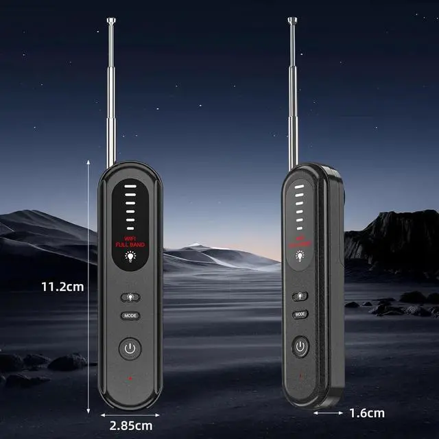 Alt view image 7 of 7 - Hidden Camera Detector - 2025 Hidden Bug and Camera Detector GPS Detector, Hidden Device Detector for Travel HotelsHomeOffice, 6 Levels Sensitivity