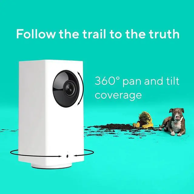 Alt view image 5 of 7 - Wyze Cam Pan v2 360° Pet Camera with Phone App PTZ Indoor Smart Security Camera for Dog Cat Baby Elderly Monitoring, 2-Pack