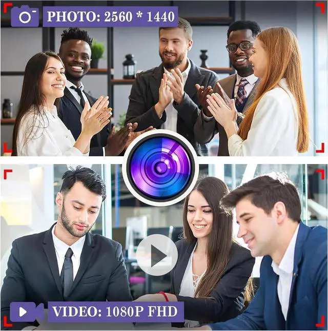 Alt view image 2 of 5 - 64GB Nanny Camera Pen, Portable Body Camera with 1080P, Loop Recording, Rechargeable Mini Cameras for Home, Office