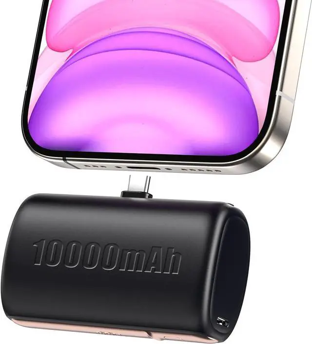Main image of 10000 mAh Mini Portable Charger Power Bank Upgraded Large Capacity USB C Fast Charging LCD Display Compatible with iPhone 16/15 Series/Android Samsung Moto LG etc